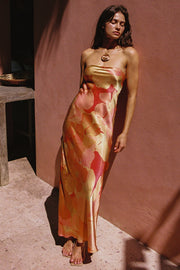 LSPACE Spring In Love Satin Maxi Dress-The Shop Laguna Beach