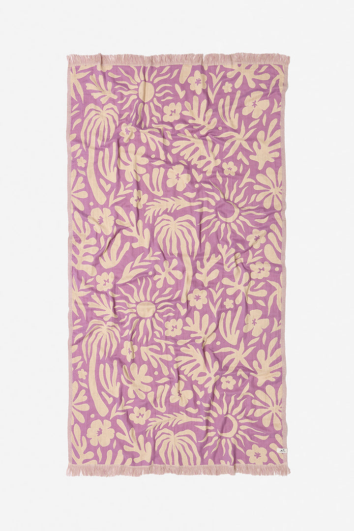 SLOWTIDE Sunny Driftweave Turkish Towel - Grimace
