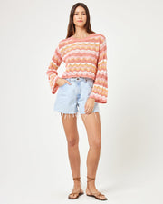 LSPACE Sun Ray Stripe Sweater-The Shop Laguna Beach