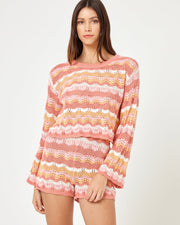 LSPACE Sun Ray Stripe Sweater-The Shop Laguna Beach