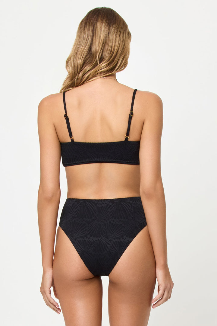 LSPACE Soleil Textured High-Waist Bottom - More Colors Available