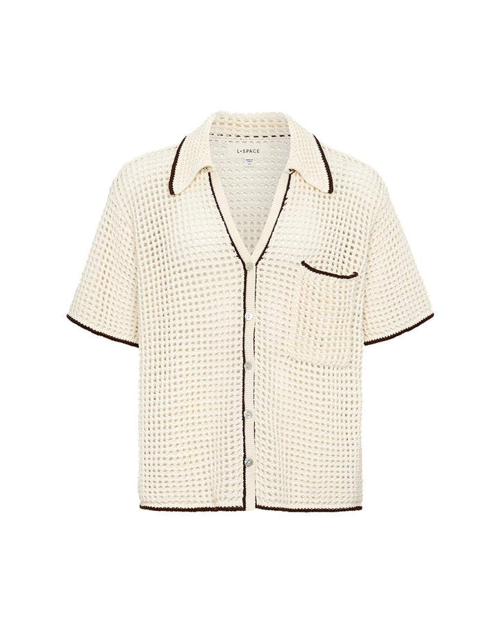 LSPACE X THE SALTY BLONDE Scout Open-Knit Shirt