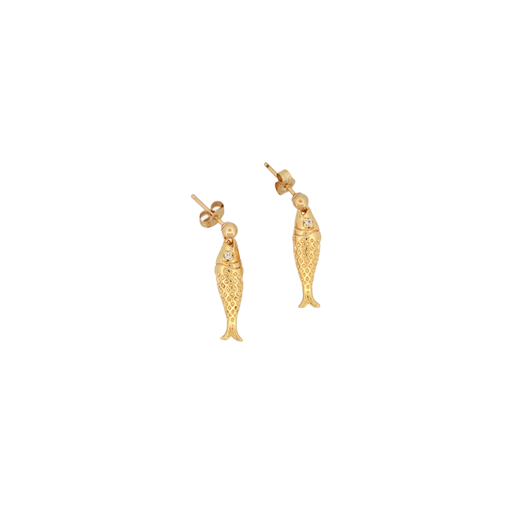 MAY MARTIN Sardine Charm Studs-The Shop Laguna Beach