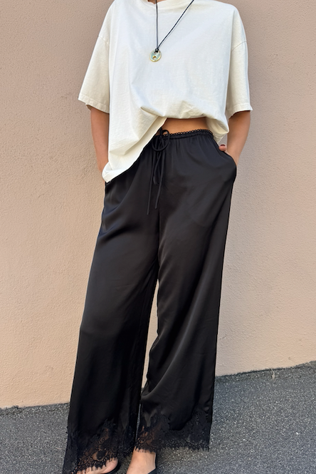 KEEN THE LABEL Marnie Lace-Trim Pant-The Shop Laguna Beach