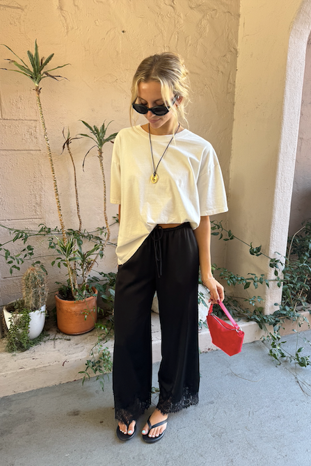 KEEN THE LABEL Marnie Lace-Trim Pant-The Shop Laguna Beach
