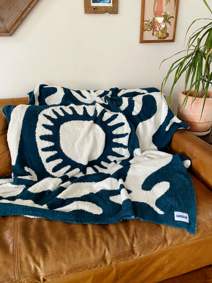 SUNDREAM Dream Plush Throw Blanket - More Prints Available-The Shop Laguna Beach