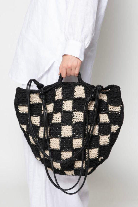 CLEOBELLA Leilani Check Crochet Bag-The Shop Laguna Beach