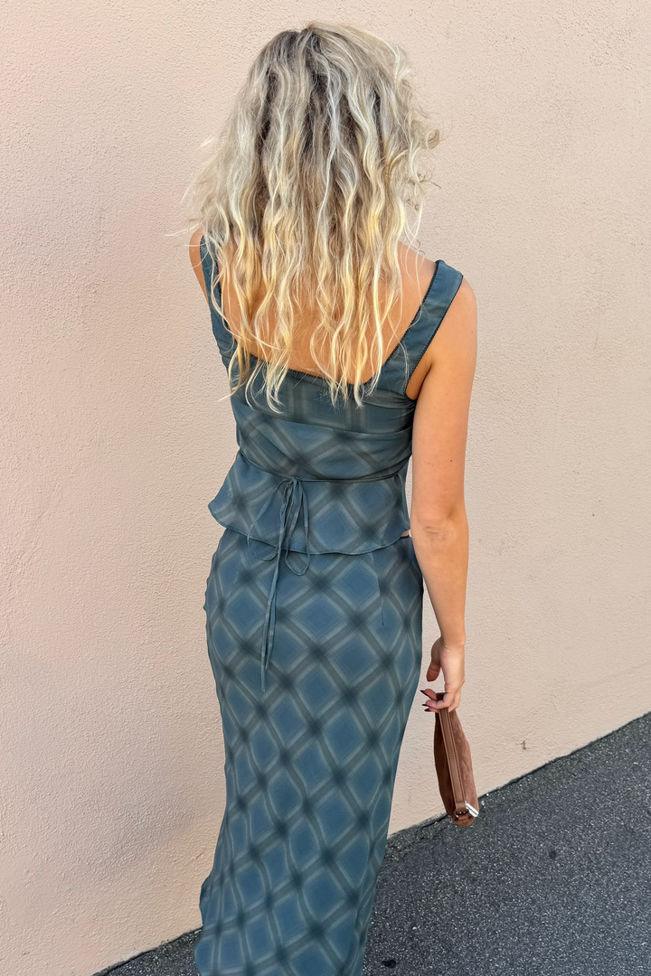 KEEN THE LABEL Clarke Printed Square Top-The Shop Laguna Beach