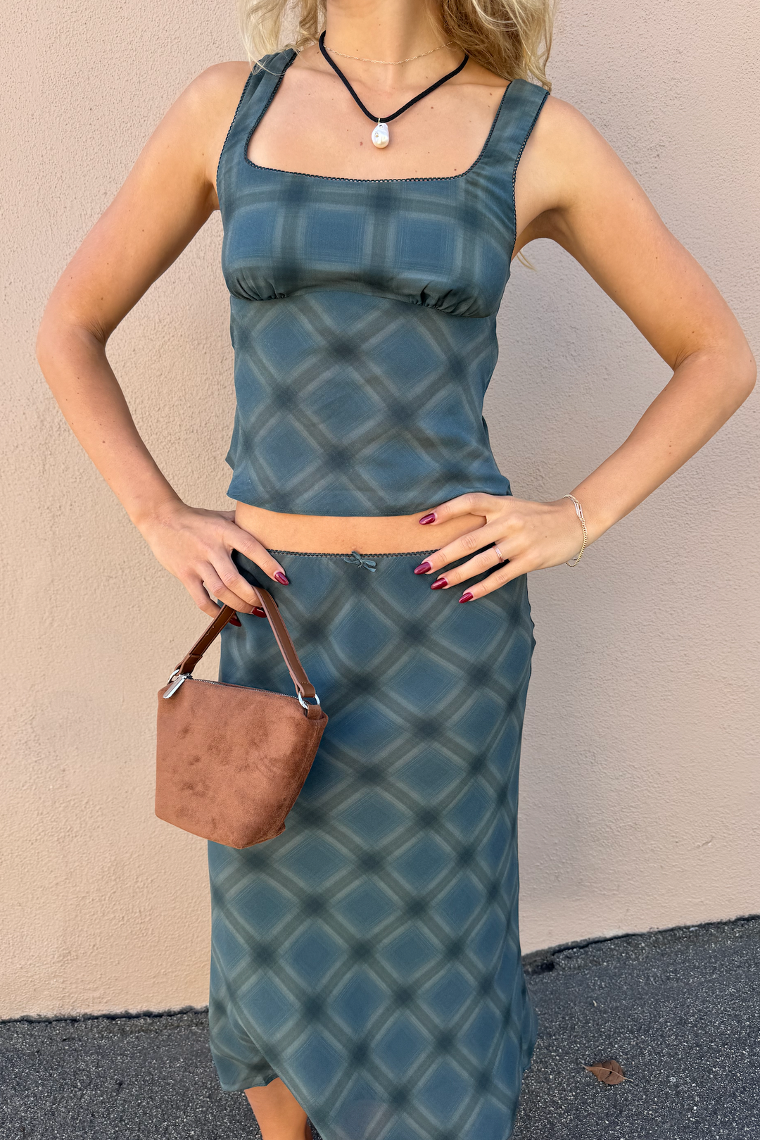 KEEN THE LABEL Clarke Printed Midi Skirt-The Shop Laguna Beach