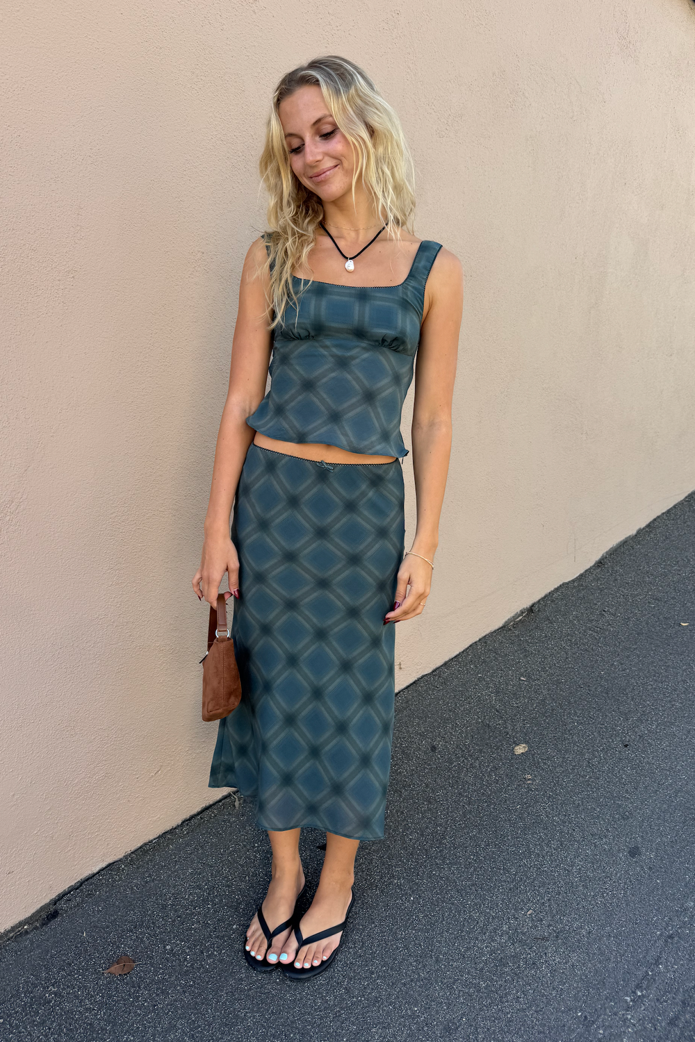KEEN THE LABEL Clarke Printed Square Top-The Shop Laguna Beach
