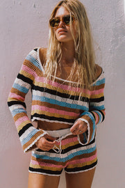 LSPACE Lost Tides Crochet Knit Top