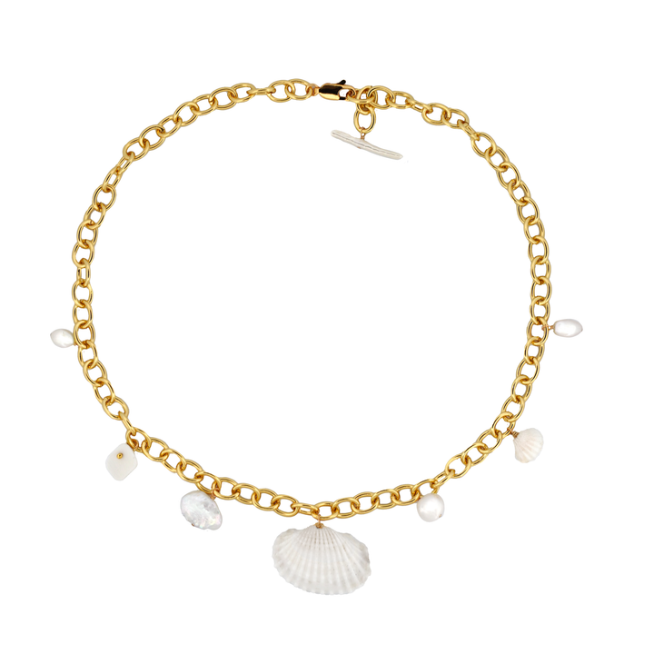 MAY MARTIN Del Mar Shell Charm Necklace-The Shop Laguna Beach