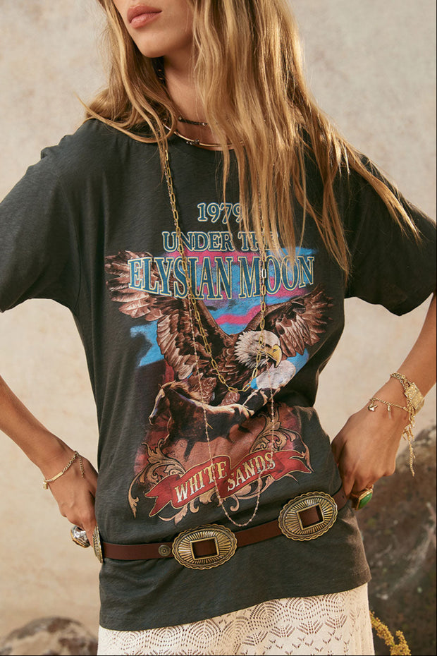 SPELL • ELYSIAN MOON Biker Tee-The Shop Laguna Beach