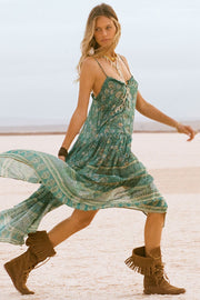 SPELL • ELYSIAN MOON Strappy Maxi Dress-The Shop Laguna Beach