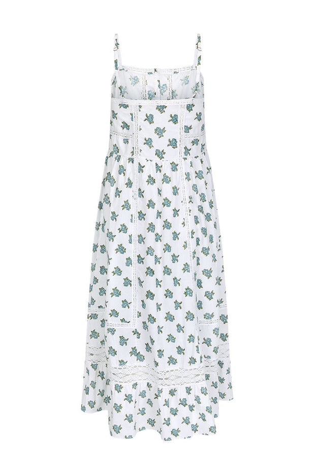 SPELL • FABLE Block-Print Strappy Sundress-The Shop Laguna Beach