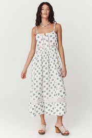 SPELL • FABLE Block-Print Strappy Sundress-The Shop Laguna Beach