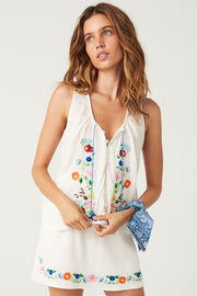 SPELL • FLORAPALOOSA Embroidered Cami-The Shop Laguna Beach