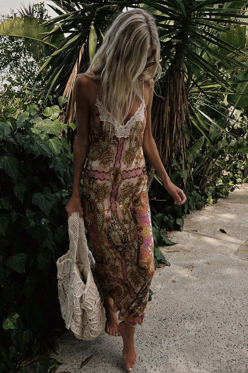 SPELL LOVERS & DREAMERS Strappy Maxi Dress-The Shop Laguna Beach