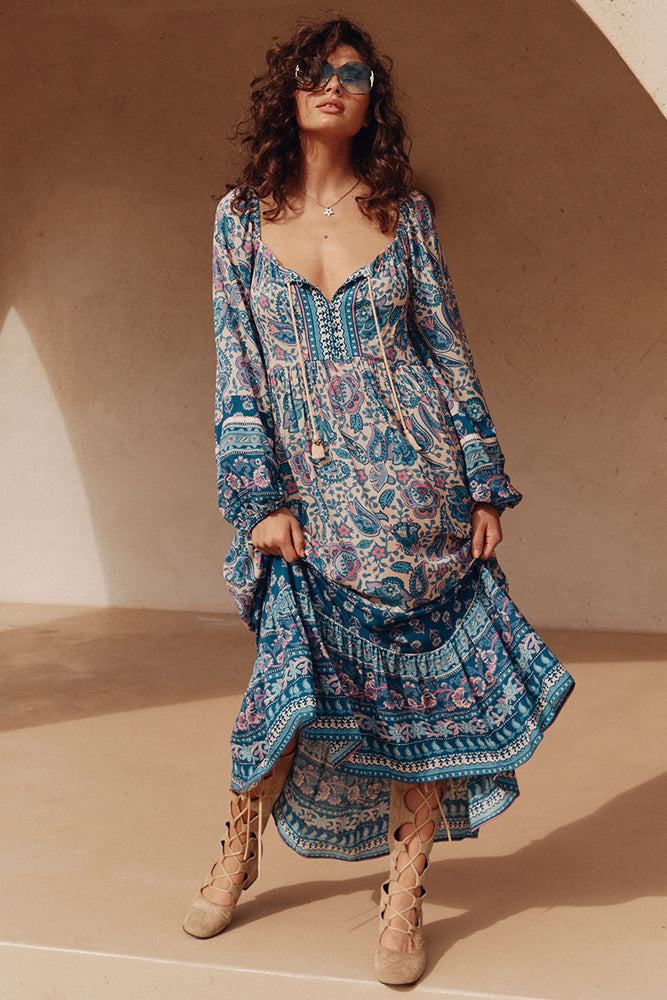 SPELL STARLET Marmont Gown • Lapis