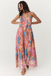 SPELL Painters Garden Strappy Maxi Dress-The Shop Laguna Beach