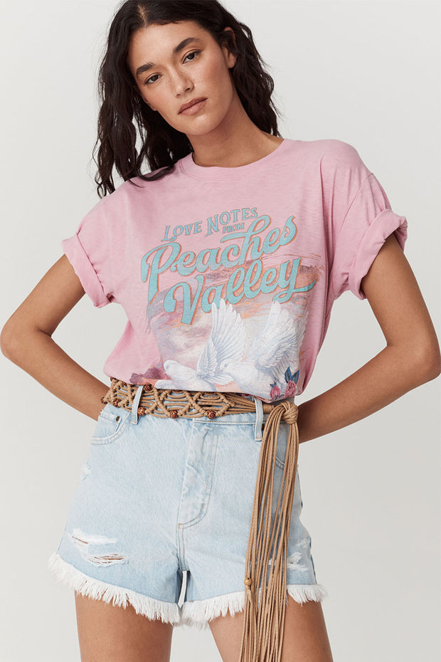 SPELL Peaches Biker Tee-The Shop Laguna Beach