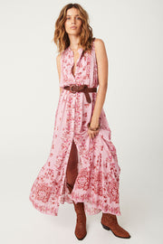 SPELL • SUNSHINE BANDIT Rebel Spirit Button Maxi Dress-The Shop Laguna Beach