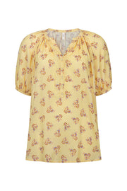 SPELL • SUNSHINE BANDIT Rebel Spirit Short Sleeve Blouse-The Shop Laguna Beach