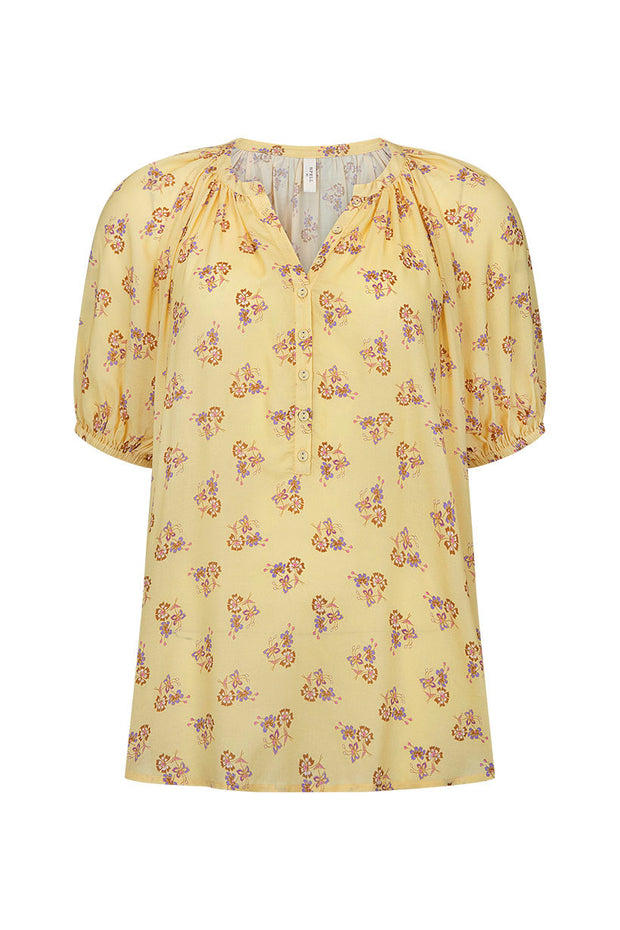 SPELL • SUNSHINE BANDIT Rebel Spirit Short Sleeve Blouse-The Shop Laguna Beach