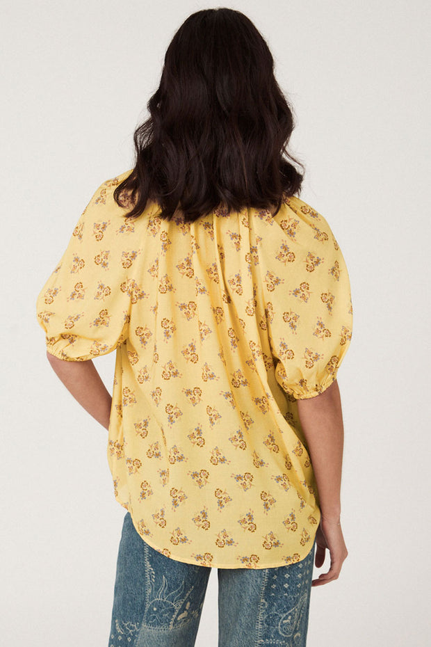 SPELL • SUNSHINE BANDIT Rebel Spirit Short Sleeve Blouse-The Shop Laguna Beach