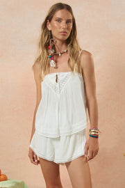SPELL • VENUS RISING Hera Lace Crop Cami-The Shop Laguna Beach