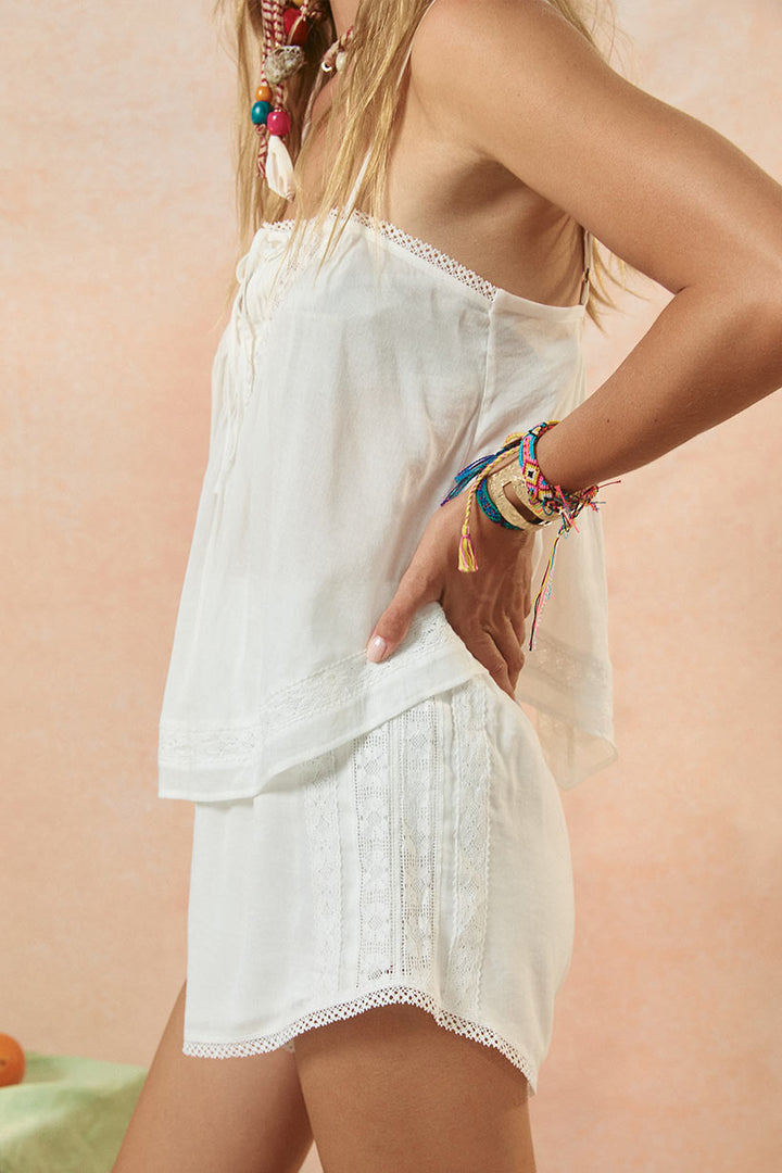 SPELL • VENUS RISING Hera Lace Crop Cami-The Shop Laguna Beach