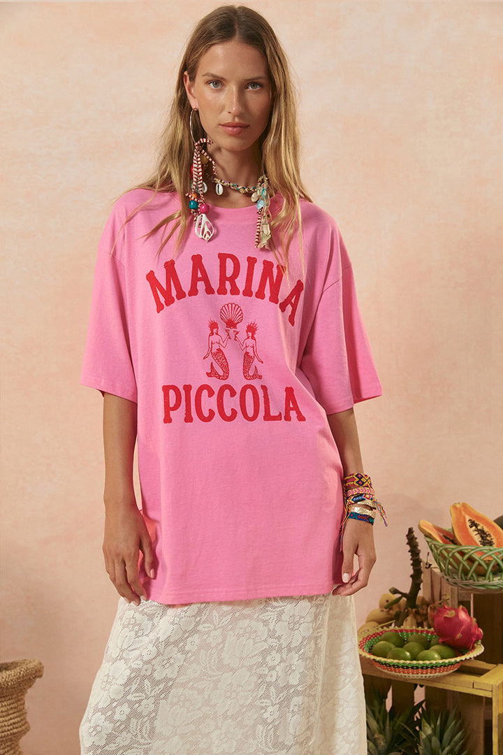 SPELL • VENUS RISING Marina Piccola Biker Tee-The Shop Laguna Beach