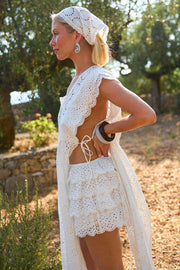 SPELL • VENUS RISING Yaya Lace Kaftan Dress-The Shop Laguna Beach