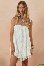 SPELL • VENUS RISING Yaya Lace Scarf Mini Dress-The Shop Laguna Beach