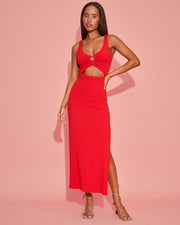 LSPACE Camille Lace-Up Maxi Dress-The Shop Laguna Beach