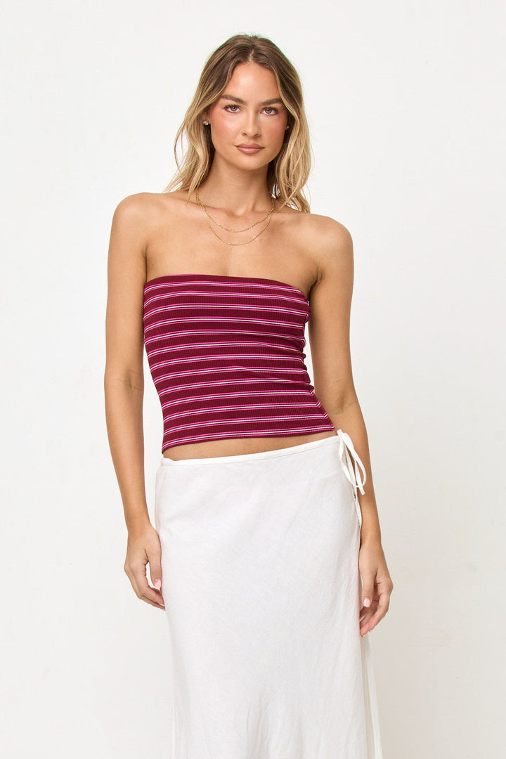 LSPACE Zinnia Knit Tube Top
