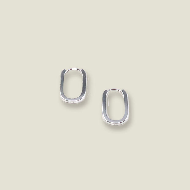 MAY MARTIN Stevie Silver Hoops-The Shop Laguna Beach