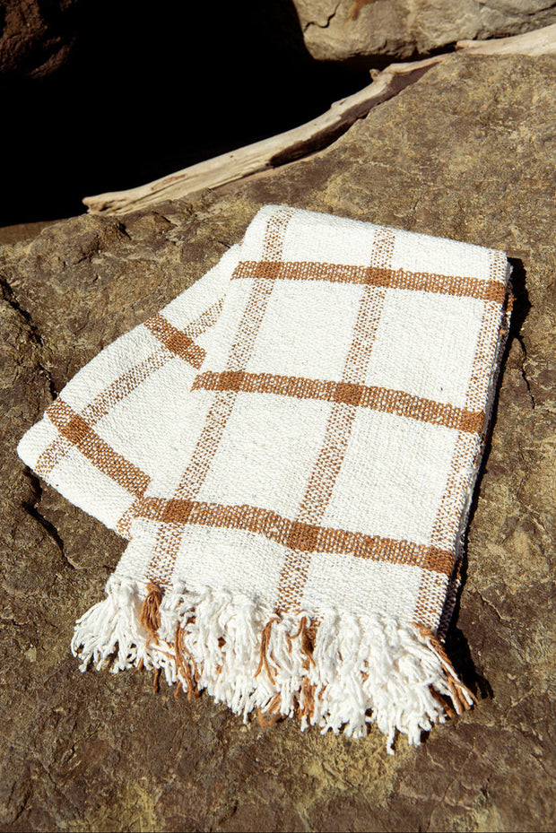 SUNDREAM Catalina Plaid Throw Blanket-The Shop Laguna Beach