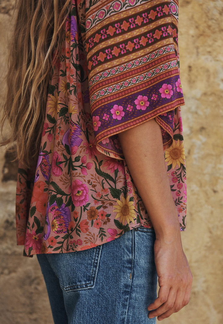 SPELL • VINTAGIA Swan Lake Short Sleeve Blouse