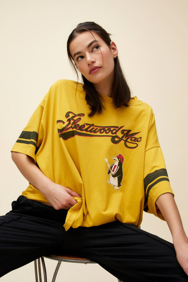 DAYDREAMER Fleetwood Mac Penguin Baseball Tee-The Shop Laguna Beach