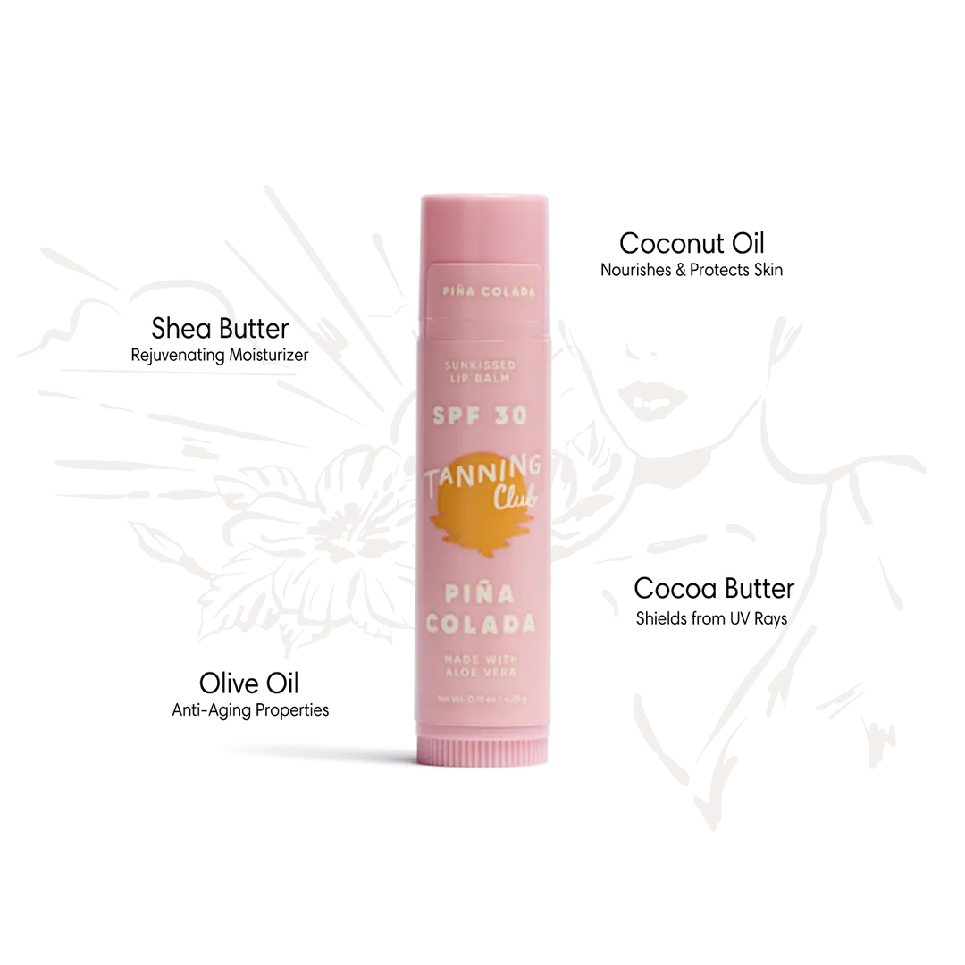 TANNING CLUB Pina Colada SPF30 Lip Balm