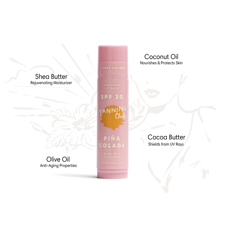 TANNING CLUB Pina Colada SPF30 Lip Balm