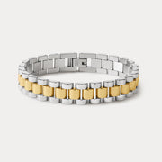 LUV AJ Timepiece Two-Toned Bracelet-The Shop Laguna Beach