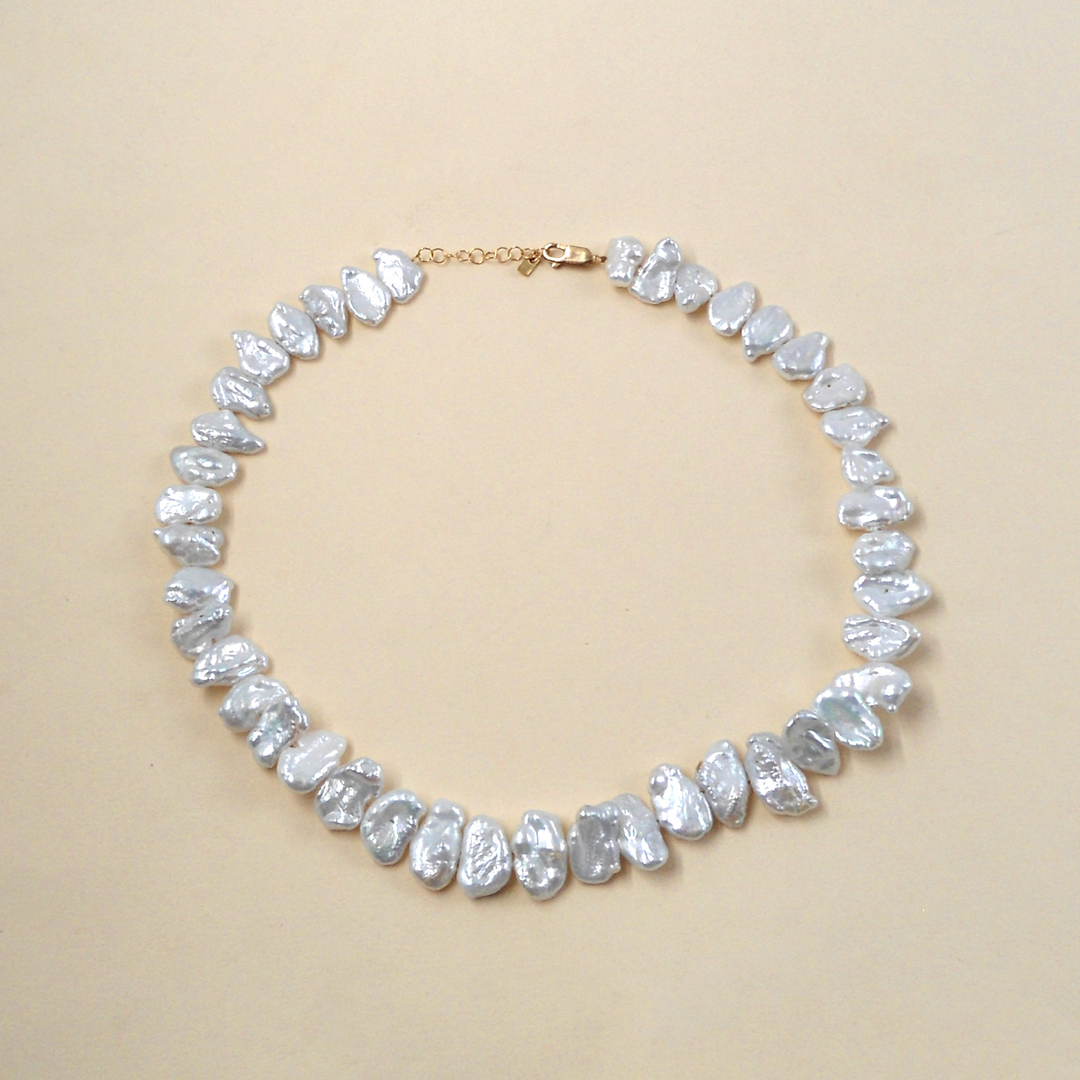 MAY MARTIN Teya Pearl Necklace-The Shop Laguna Beach