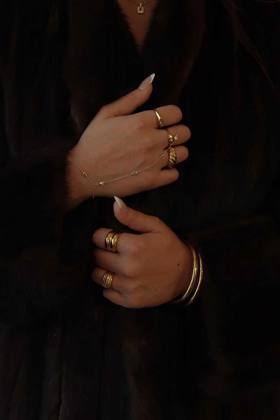 MAY MARTIN Bardot CZ Hand Chain-The Shop Laguna Beach