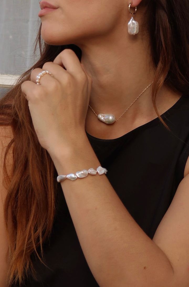 MAY MARTIN Elena Baroque Pearl Necklace-The Shop Laguna Beach