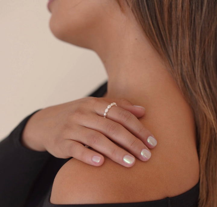 MAY MARTIN Mini Aria Pearl Ring-The Shop Laguna Beach