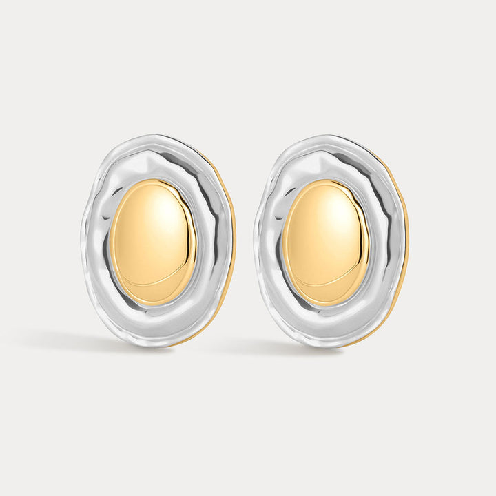 LUV AJ The Formentera Two-Toned Studs-The Shop Laguna Beach