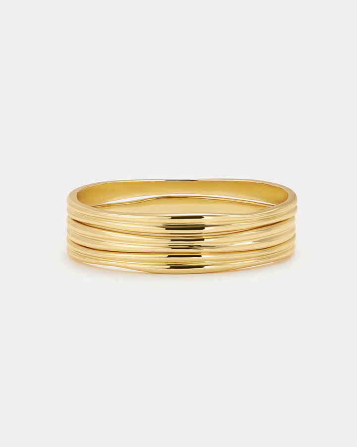 LUV AJ Mallorca Bangle Set (3) - Gold-The Shop Laguna Beach