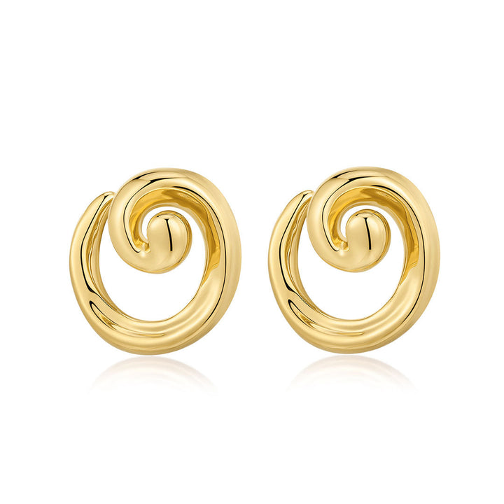 LUV AJ Seashell Coil Studs-The Shop Laguna Beach